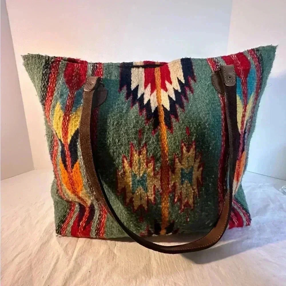Colorful Patterned Tote Bag - Picture 3 of 15
